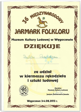 Dyplom Węgorzewo 2013